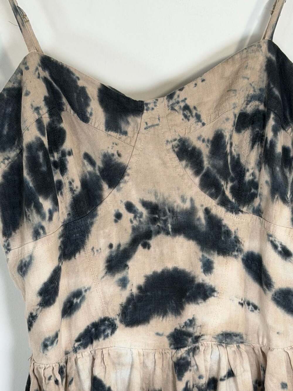 Young Fabulous & Broke Zoya Tiered Linen-Blend Maxi Dress in Sandstone Spin Wash - Picture 3 of 8
